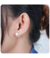 Stud Earring Pearl 8mm STP-52-8